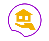 Hand over House Icon