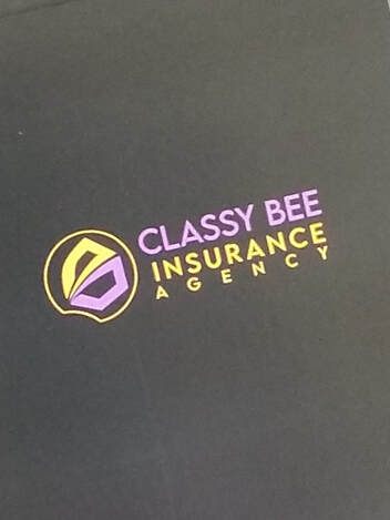 Classy Bee Insurance Agency logo printed on a paper